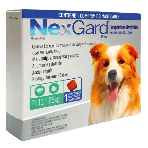 Nexgard 3 comprimidos  10 a 25 kg