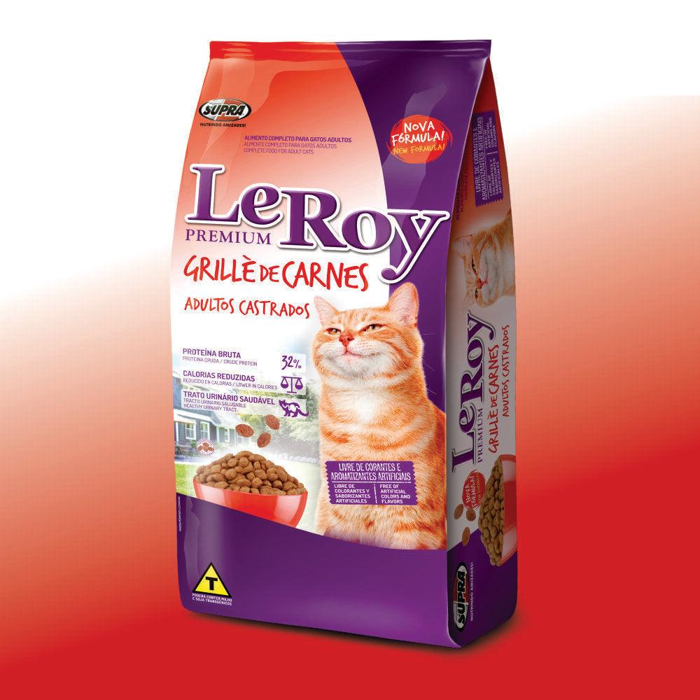 Leroy Cat Grille De Carnes 10.1 Kg ( Taurina 1.500 Mg )