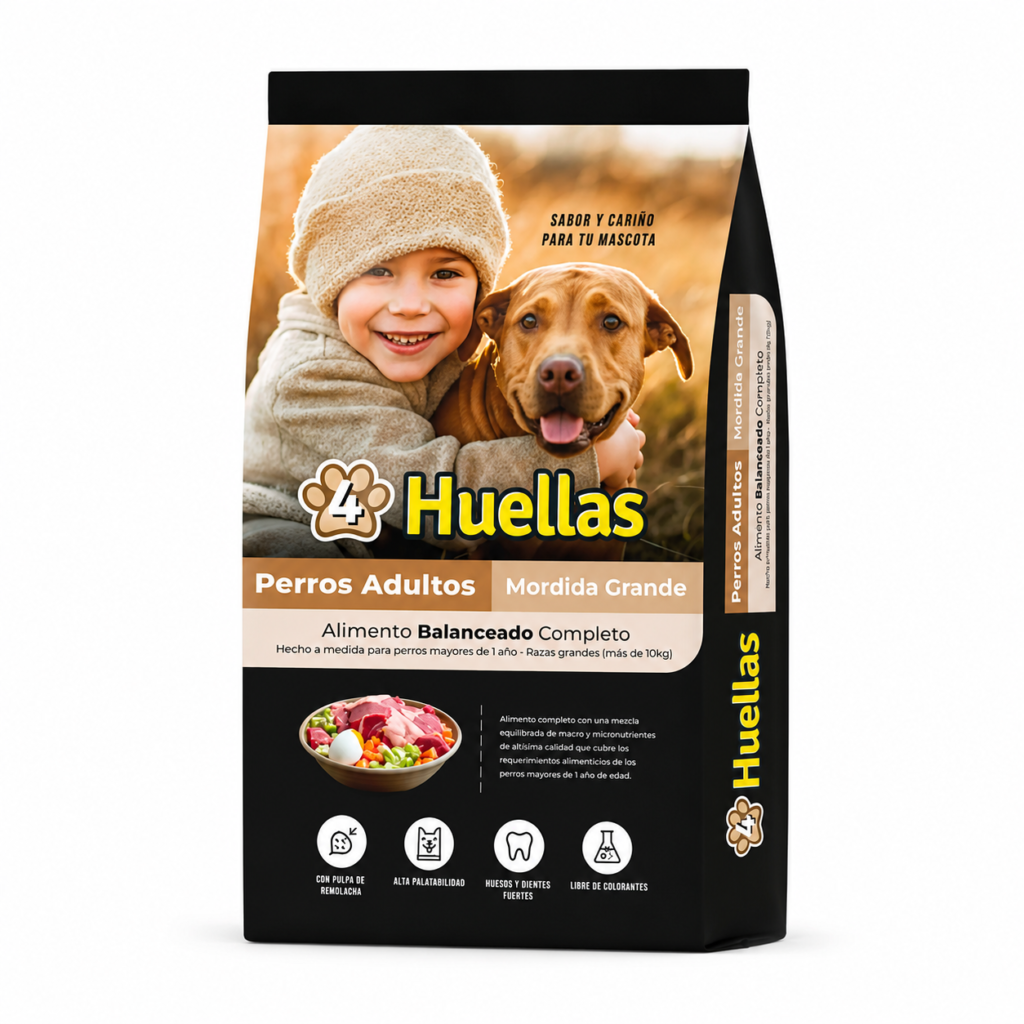 4 HUELLAS PERRO ADULTO 20 KG