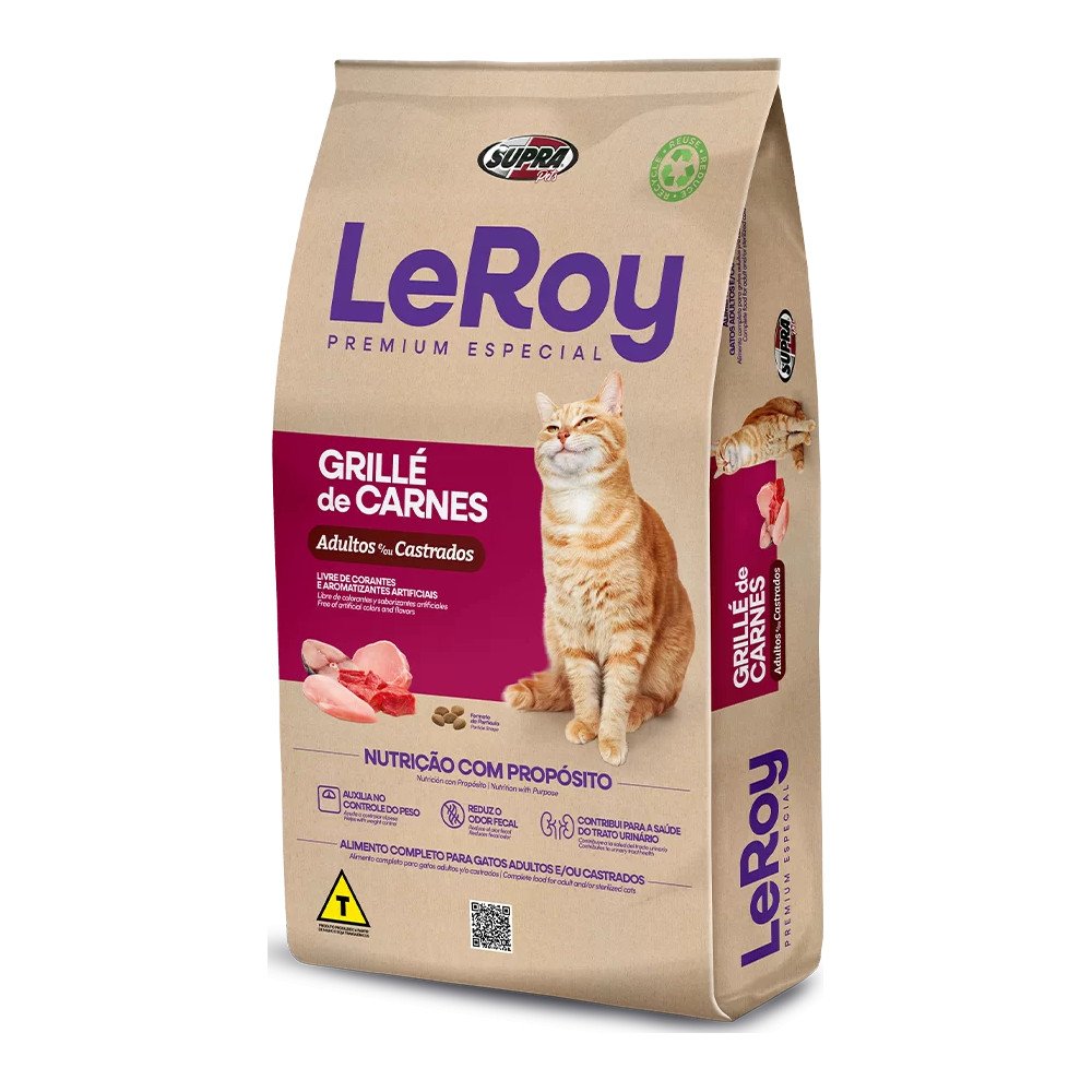 LeRoy Premium Especial Grillé de Carnes gatos adultos y castrados