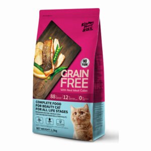 Kitchen Flavor Grain Free Beauty Gato con Cubos de Carne 1,5 kg