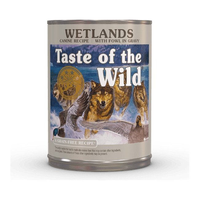 Taste of the Wild Lata Wetlands (Pato) Caja 12 x 390 g